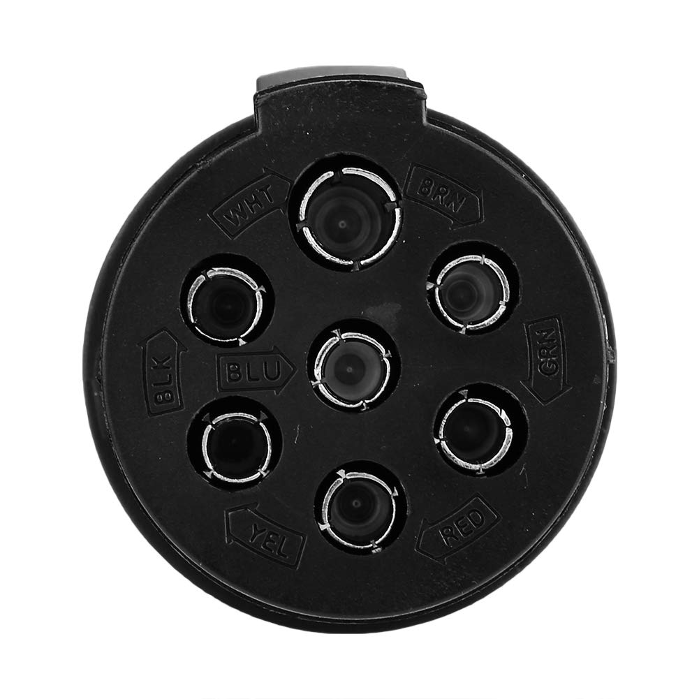 7 Pin Trailer Plug, Qiilu European Style 24V7 Pin Trailer Plug Connector N Type Other Auto Parts
