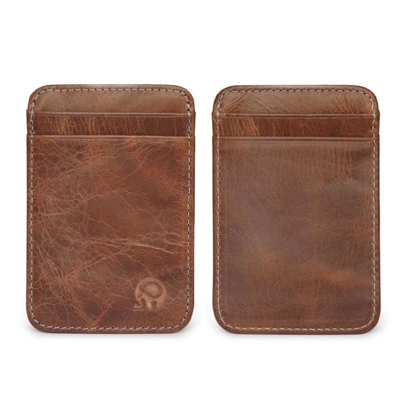 Genuine Leather Card Holder Vintage Credit Card Holder Top Quality Leather Card Protector