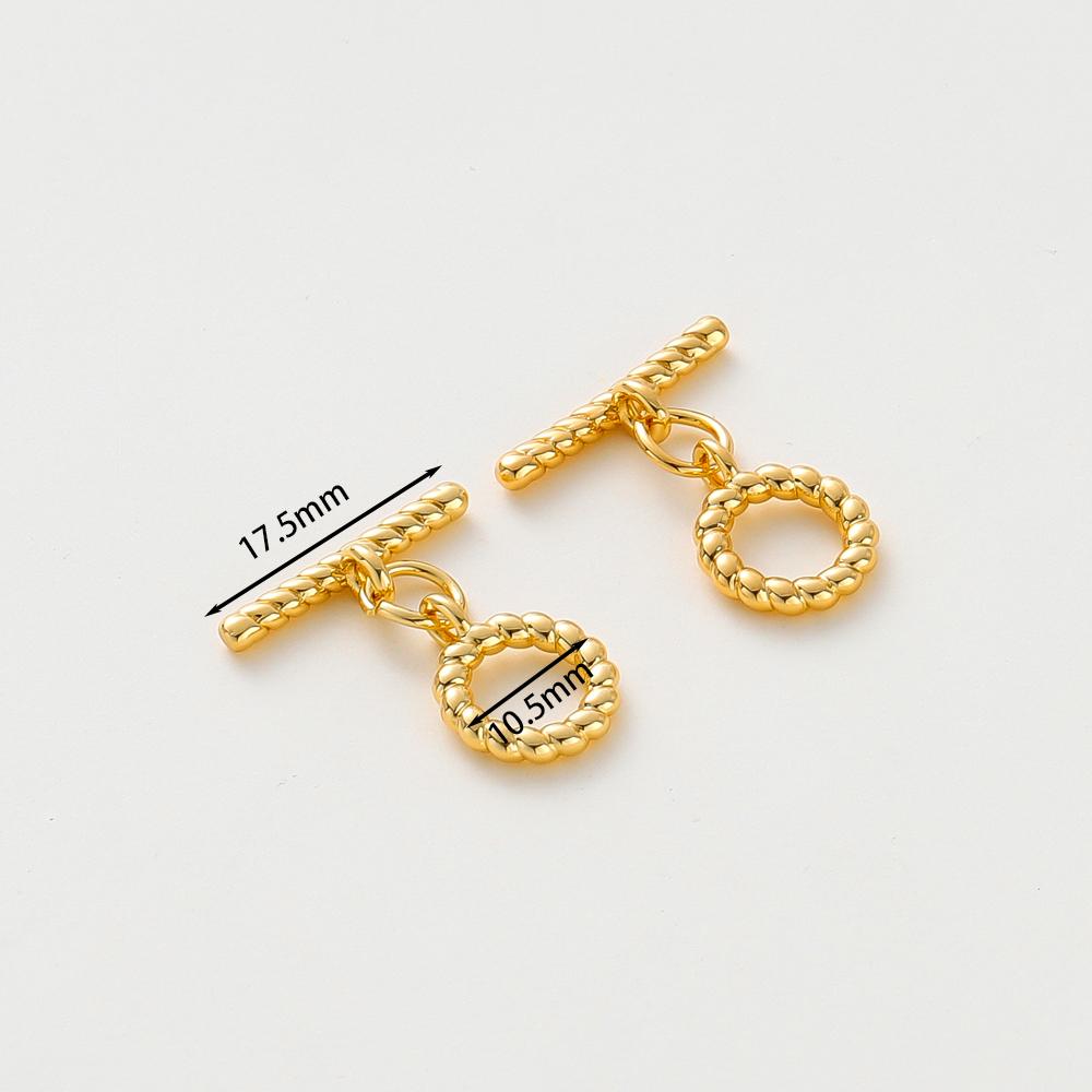 4 Набора Латунные Застежки-Тоглы Цвета Золота 14K18K Соединители Для DIY Браслетов Ожерелий Аксессуары для Изготовления Украшений