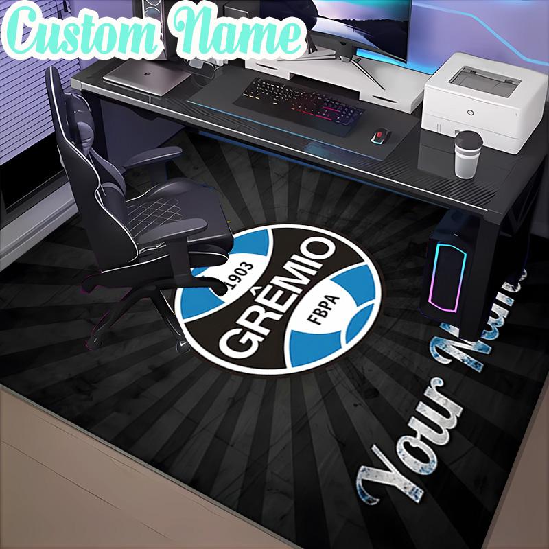 Custom Name Gremio Football Club Emblem Rug, Office Rug, Chair Rug, Carpet for Living Rooms, Doormat Game Rug Home Decor Christmas Gifts