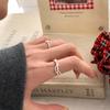 Неразрывное кольцо из стерлингового серебра 925 пробы, регулируемое кольцо на указательный палец, стиль 'холодный ветер'