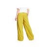 Puma Logo Embroidered Design Loose Wide Leg Comfortable Drawstring Mid Rise Casual Pants Women Pants Pear-Yellow 629110-41