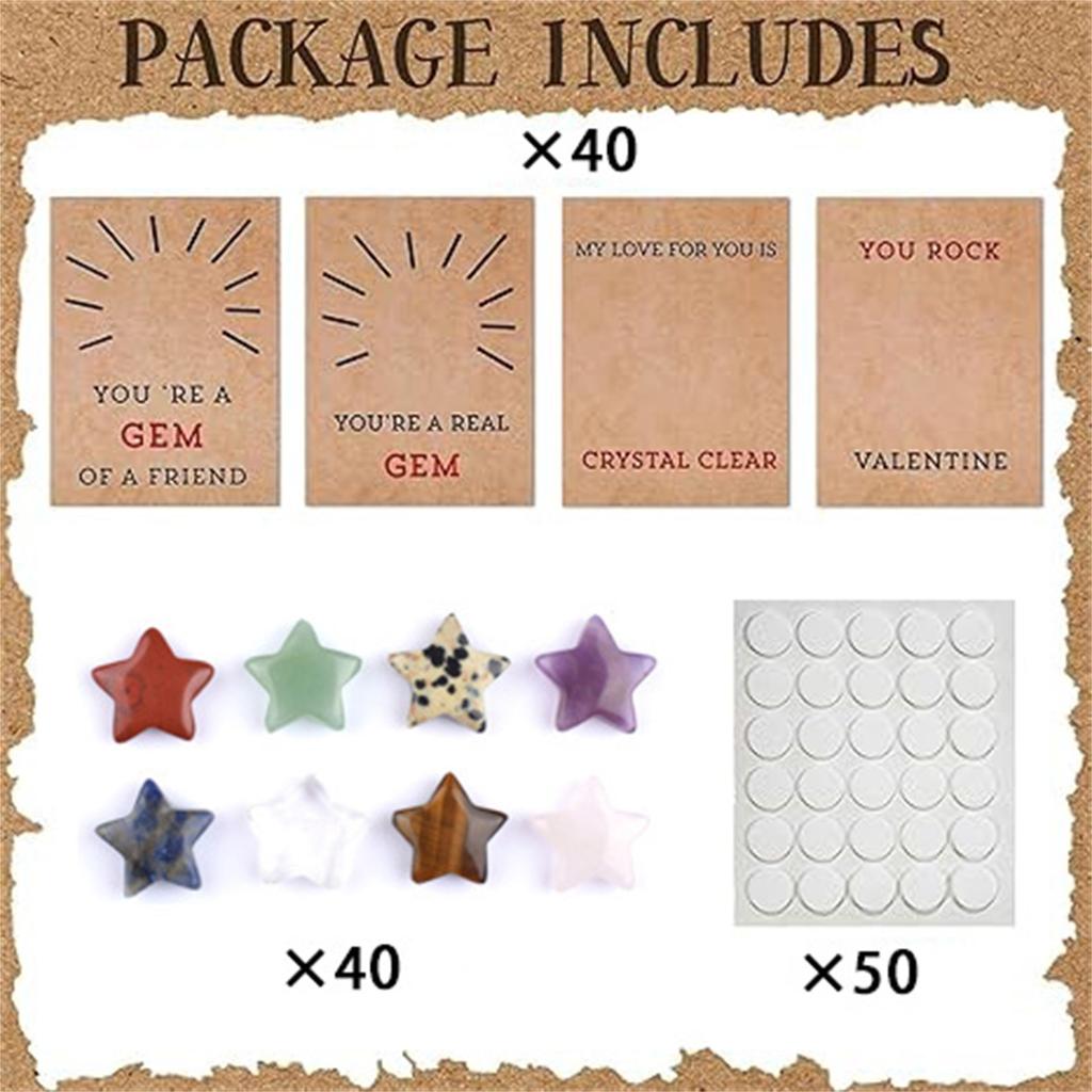 Little Fresh Children's Day School Party Greeting Card Natural Crystal Gemstone Valentine's Day Gift Card Birthday Card