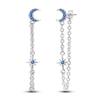 Orstarry Original 925 Silver Tassel Earrings Women Zircon Ear Studs Sparkling Hoop Earring Anniversary Jewelry Gifts