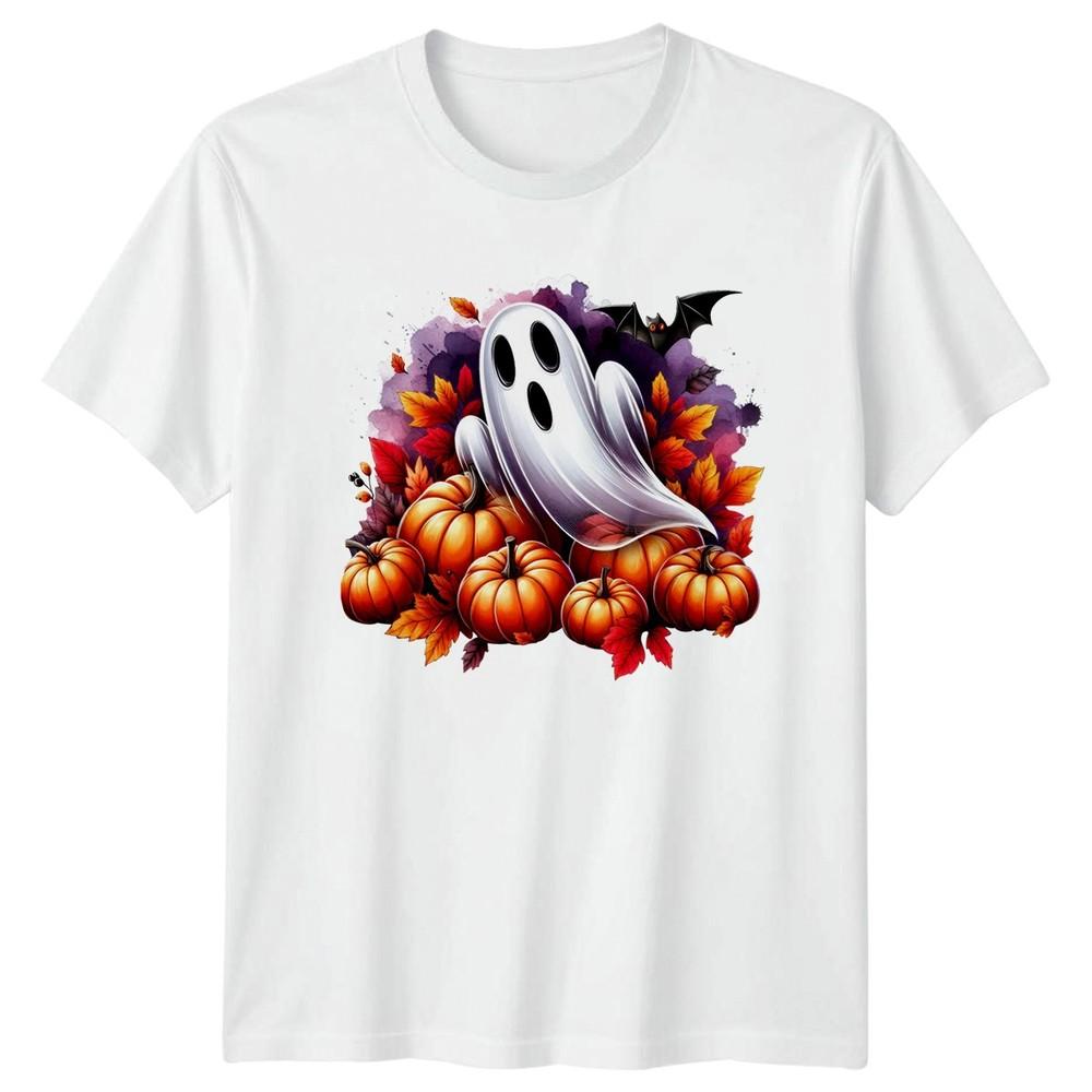 Halloween Ghost Pumpkins TShirt Autumn Fall Halloween Gift For Him And Her