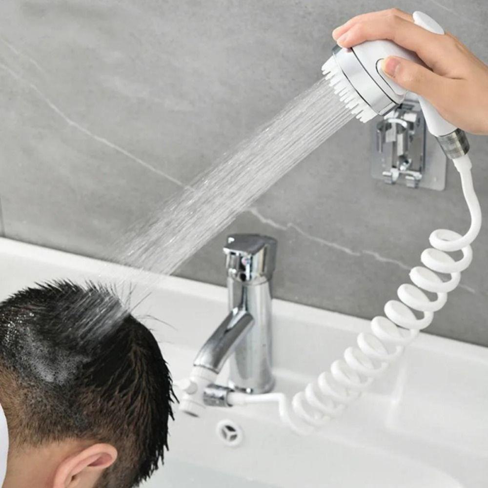 Gentle Spray Dog Bathing Nozzle Dual Mode Shower Sprayers with Bath Brush  Pet Bathing