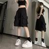 Ayollar Yuqori Bel Kargo Shortlar Amerika Uslubidagi Streetwear Yozgi Keng Oyoqli Shimlar Moda Ayollar Katta Cho'ntak Keng Shortlar Yangi