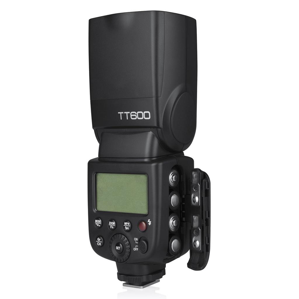 Godox TT600 Camera Flash Manual Wireless X System Equipped with LCD Panel Battery Supply Compatible with DSLR Cameras Built-in 2.4G