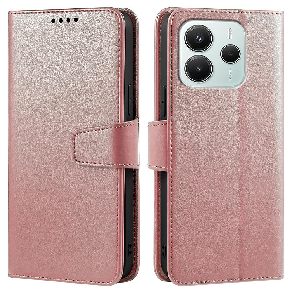 Для Xiaomi Redmi Note 14 4G (164,84мм) Чехол-подставка Держатель для карт Кошелек Кожаный чехол для телефона