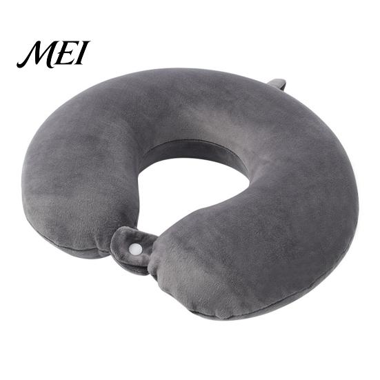 Washable Neck Support Pillow Memory Foam Travel Pillow, U Shaped Headrest for Airplane Curve Car, Soft Office Nap, Removable Cover Skin-friendly