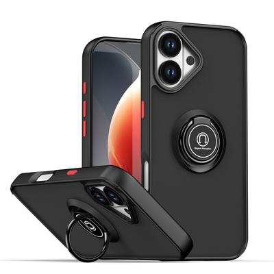 Противоударный чехол с держателем-кольцом Armor Matte Clear для IPhone 17 16 15 14 Plus 13 12 11 Pro Max 17Air 13Mini 12Mini