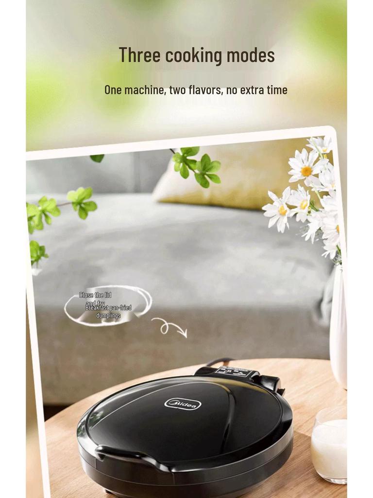 American Electric Griddle: Double-Sided Grill, Roaster & Pancake Maker with One-Button Start, Mechanical Version.