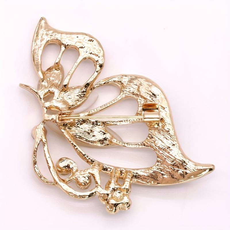 Элегантная брошь-бабочка из циркония для женщин — идеально подходит для банкетов и юбилеев