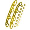 Gold Stainless Steel Blades Runners for Roller Ice Hockey Skates Enhanced Performance