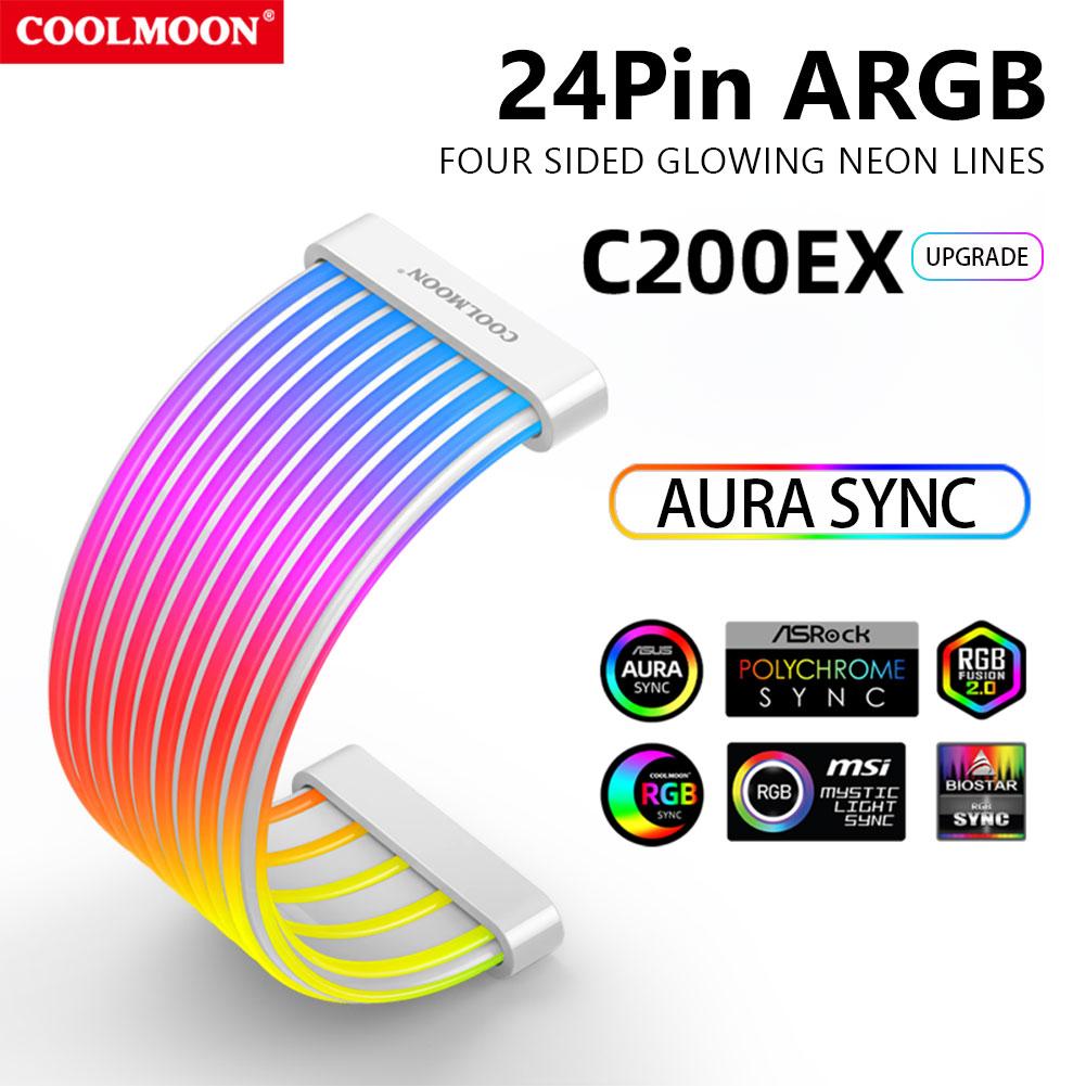 5V ARGB RGB светодиодная лента PSU кабели C200EX C260EX синхронные кабели ПК 3PIN X 2+4PIN PSU RGB удлинители кабеля для разъема материнской платы