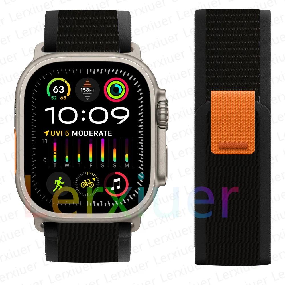 Ремешки для Apple Watch ultra2 ремешок 49мм 46мм 42мм 44мм 40мм 45мм 41мм Trail loop браслет correa iwatch series se 3 7 8 9 10 11
