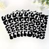 1 комплект 10 шт. настенных наклеек с леопардовым принтом, нерегулярные точки, простой стиль – черная текстура, самоклеящийся домашний декор для фоновых стен