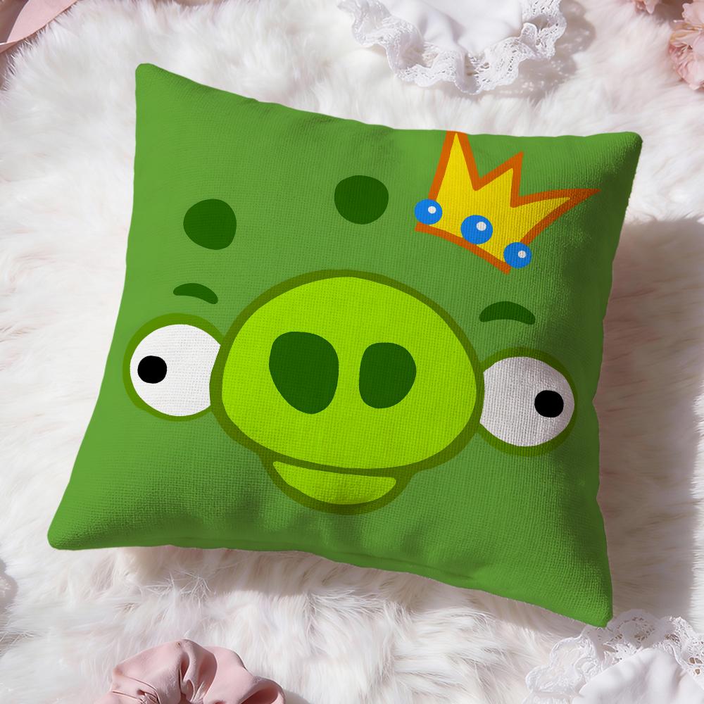 Милая Мультяшная Наволочка Angry Birds Премиум Комфорт Двусторонняя Подушка - Дизайн Два в Одном Для Любой Комнаты и Салона Автомобиля