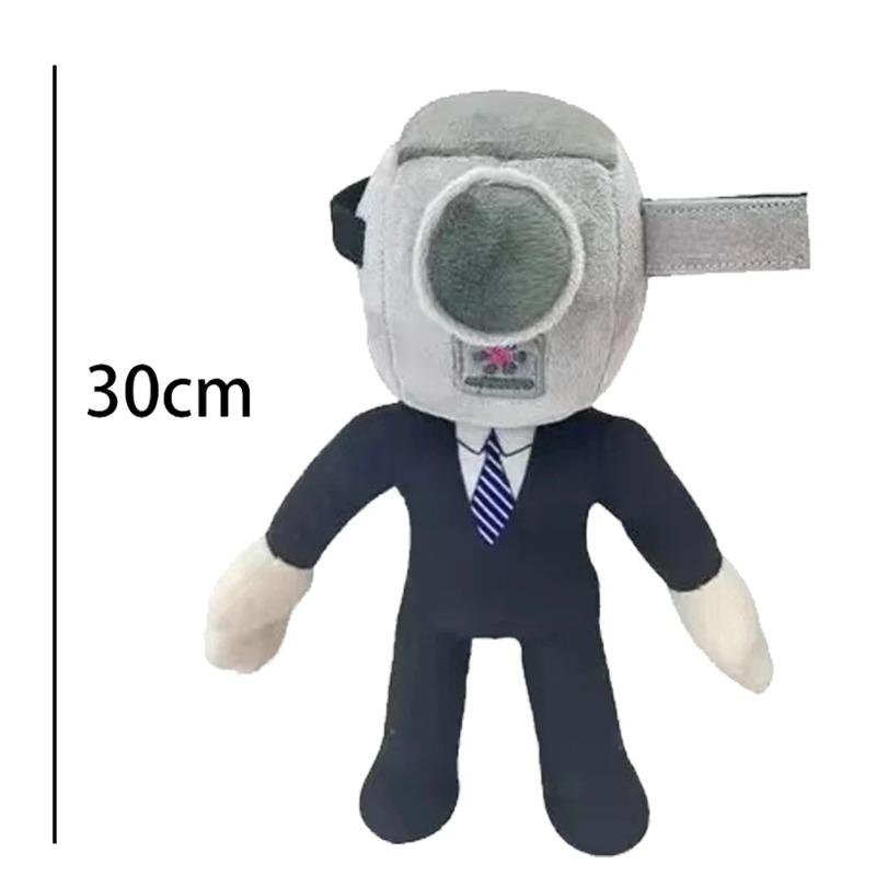 HOMZY 30style Skibidi Toilet Plush Toy Tv Man Plush Cartoon Skibidi Dop Yes Yes Plush Doll Stickers Christmas Birthday Gift for Kids
