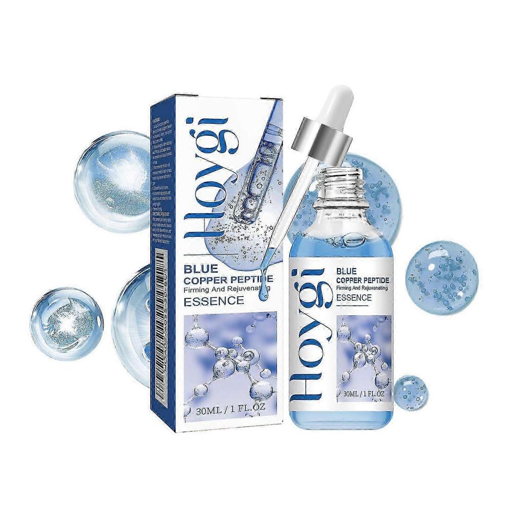 Revitalizing Blue Copper Peptide Firming Serum Hydrating Anti-Aging Essence for Youthful Skin, Reduces Fine Lines, Boosts Radiance & Skin Elasticity!x