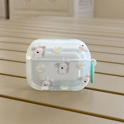 Чехол для наушников с рисунком щенка Ins Imd Gradient Art для Apple Air Pods 1 2 3 Pro 2nd, беспроводная зарядная коробка с Bluetooth, чехол с милой собакой