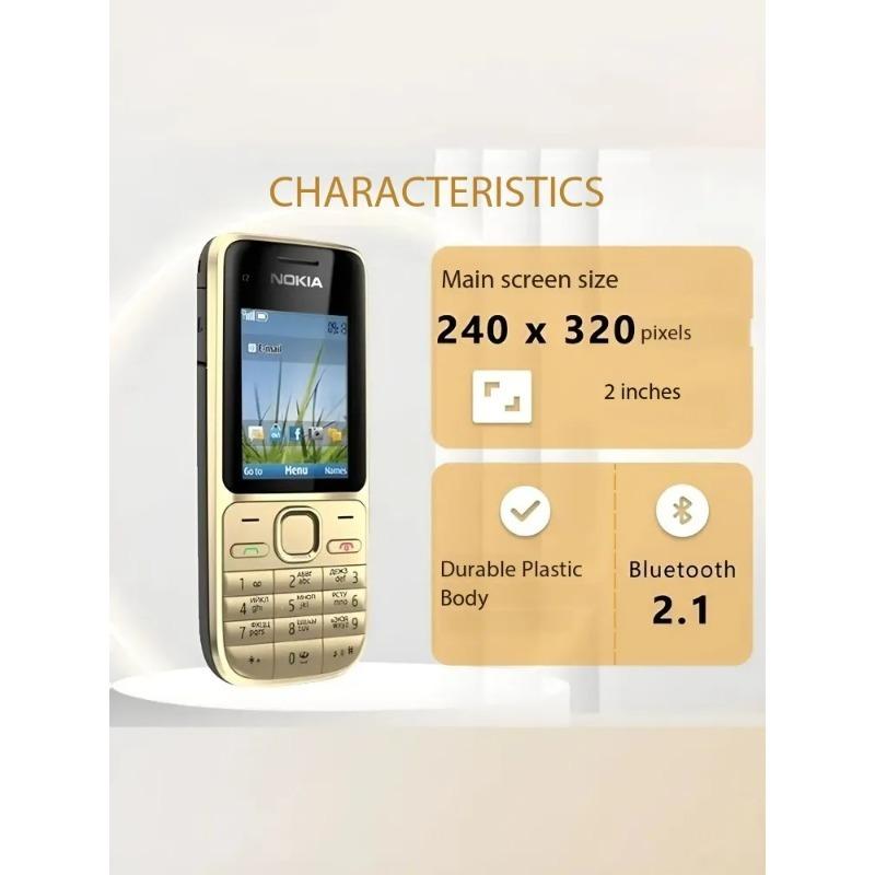 Nokia Глобальная версия C2-01 телефоны WCDMA 3G поддерживают Bluetooth, карты памяти, кнопочные телефоны. Подарки для пожилых людей