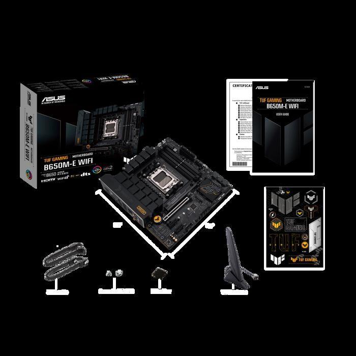 Carte Mère - ASUS - TUF GAMING B650M-E WIFI - AMD B650 - Emplacement AM5 Micro ATX
