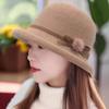 Japanese Fashion Top Hat Versatile Warm Face Hat Short Brimmed Hat Children's Autumn Winter Small Head Anti Cold Autumn Winter