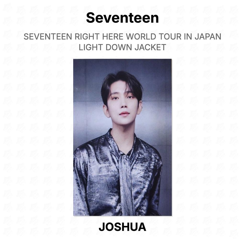 Seventeen RIGHT HERE WORLD TOUR В ЯПОНИИ Легкая пуховая куртка Официальная фотокарточка