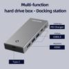 USB-C хаб и корпус для M.2 NVMe/SATA SSD, Type-C multiport адаптер, кардридер SD/TF, USB-C корпус для SSD M.2 NVMe и SATA