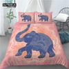 Роскошное 3D постельное белье с принтом слона для дома, 2/3 предмета, удобный пододеяльник, наволочка, комплекты постельного белья, размер квин и кинг, размер ЕС/США/Австралии