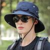 Men's Sun Hat with Large Brim, Outdoor Breathable Sun Hats Summer Fishing Hat, Foldable Fisherman Hat