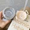 1 шт., креативная бутылка для воды с соломинкой, портативная милая пластиковая бутылка для питья, герметичная посуда для питья, молоко, кофе, чай
