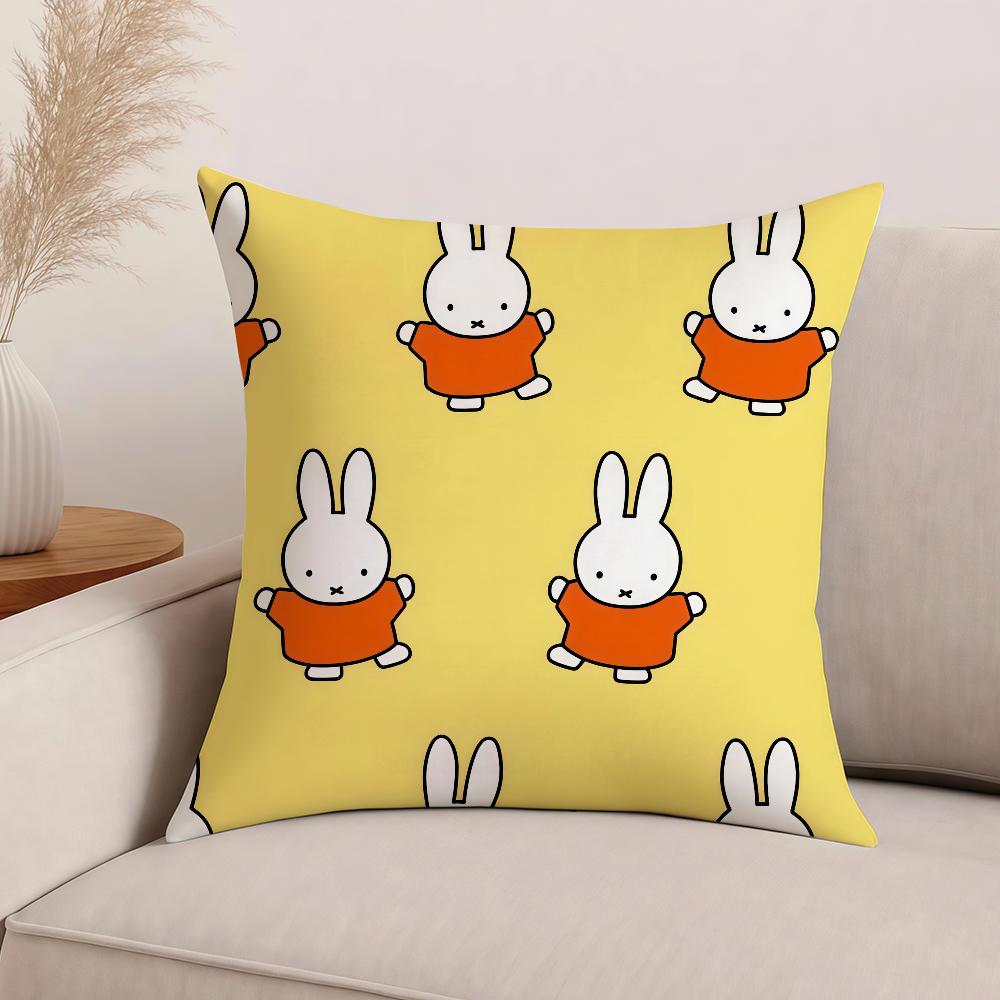 Cartoon MMiffy Pillow Case Office Cushions Suitable For Sofa Car Bedroom Decorative Cushion Cover