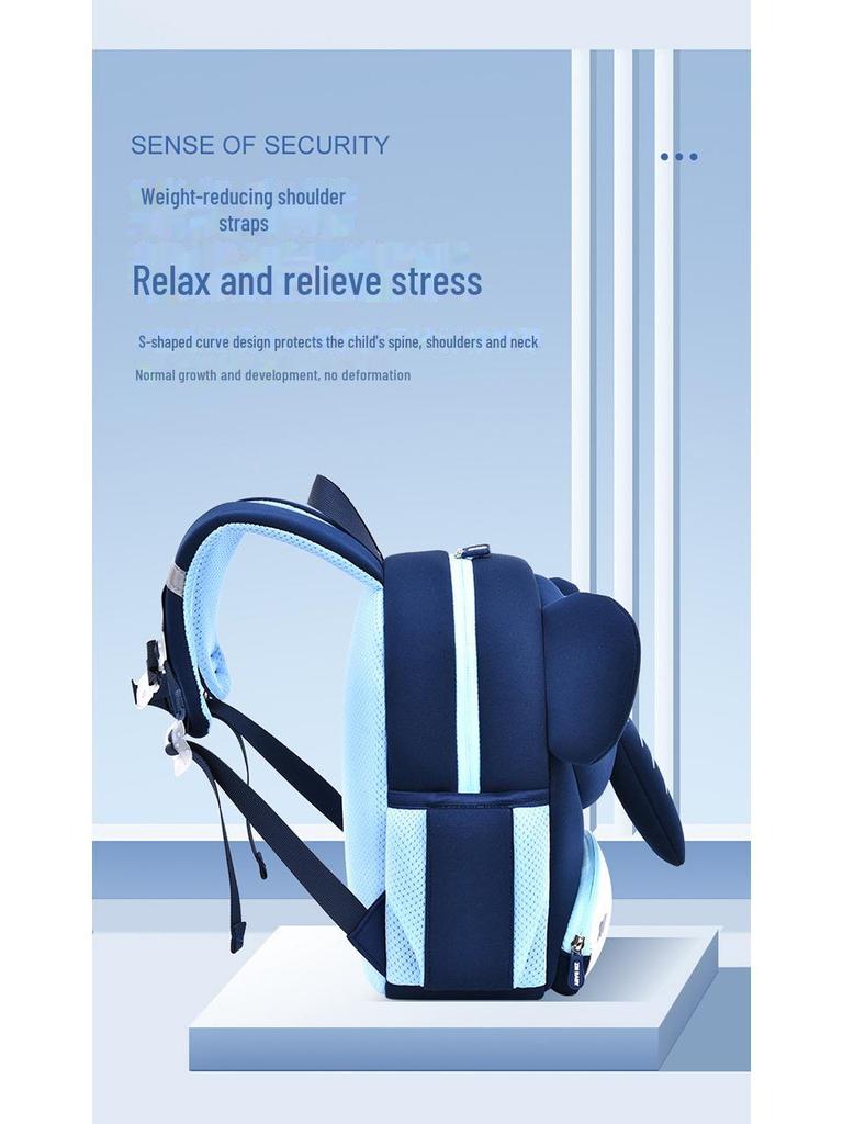 Cartoon Cute Mini Children's Neoprene Kindergarten Schoolbag - Lightweight Anti-Lost Backpack