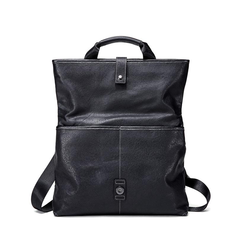 Мужская сумка из натуральной кожи Trend, большая вместимость, стильная мужская сумка через плечо, повседневная сумка из коровьей кожи премиум-класса с верхним слоем