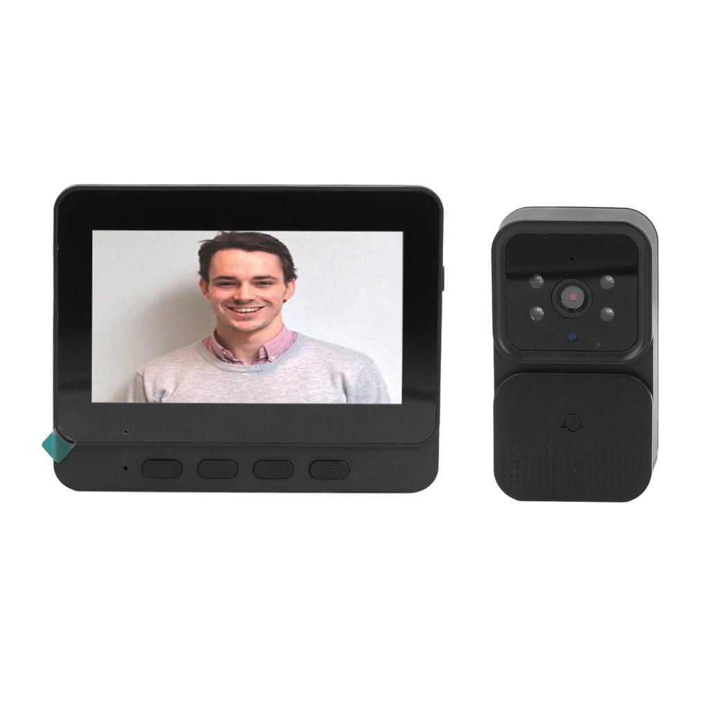 Беспроводной видеодомофон 4.3in стабильное соединение 2-сторонний домофон WiFi видеодомофон для дома в помещении