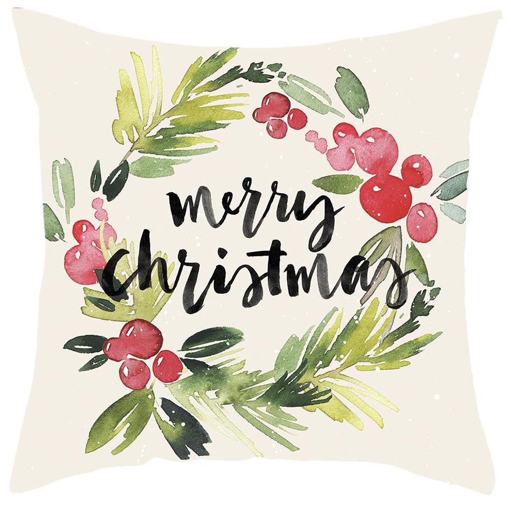 Рождественское украшение милый Санта олень принт наволочка для подушки дома гостиная диван украшение наволочка 45x45 см