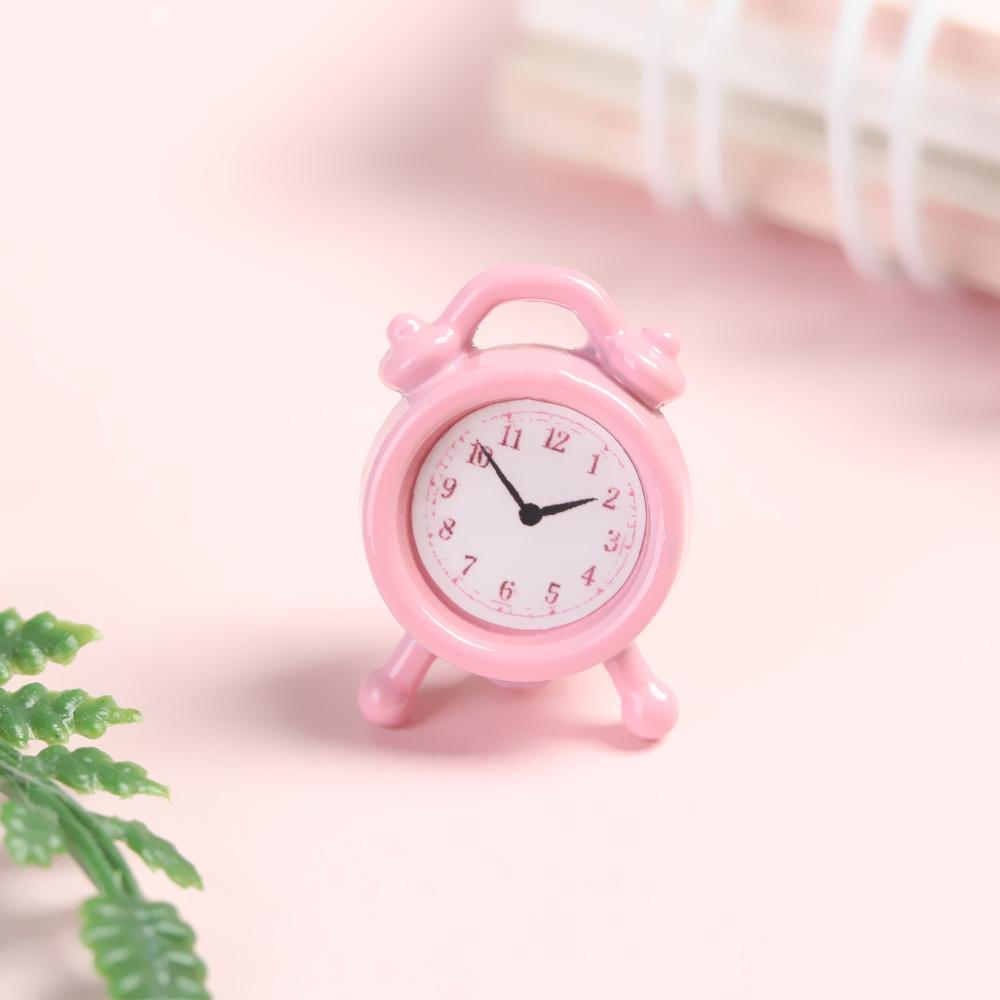 Kitchen Living Room Doll Clocks Dollhouse Miniature Toy Alarm Clock Mini Home Decoration