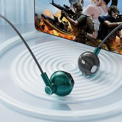 Проводные наушники Heavy Bass In Ear Headphones с микрофоном Мобильные наушники Проводная игровая гарнитура 3,5 мм/Type-C наушники