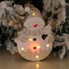 Christmas Decorations Christmas Wood Glow Pendant Santa Tree Pendant