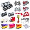 Large Big Building Blocks Train Track Sets Railway Vehicle Compatible With Accessories Children Baby Interactive Bricks Toy Gift