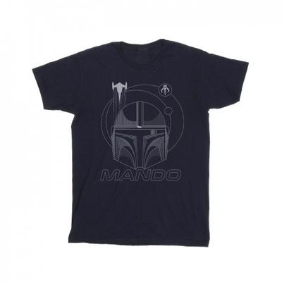 Мужская футболка The Mandalorian Кольца Шлем