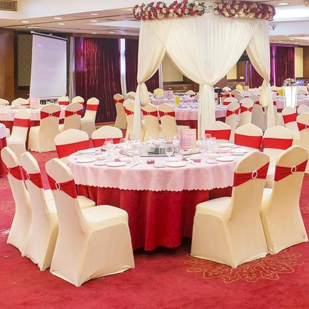 20PCS Wedding Chair Decorations Stretch Chair Bows and Sashes for Birthday Party Ceremony Bridal Baby Shower Chair Decorations