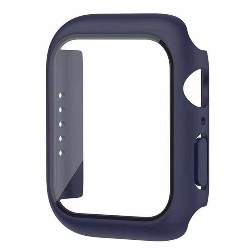Стекло+Чехол для Apple Watch корпус 9 8 7 6 SE 3 iWatch Аксессуар Защитное стекло Apple watch series 44мм 40мм 38/42мм 45мм 41мм