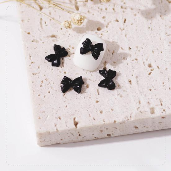 30Pcs Nail Art Decoration Wear Resistant Remove Easily DIY 3D Bowknot Nail Art Butterfly Decoration Parts for Salon