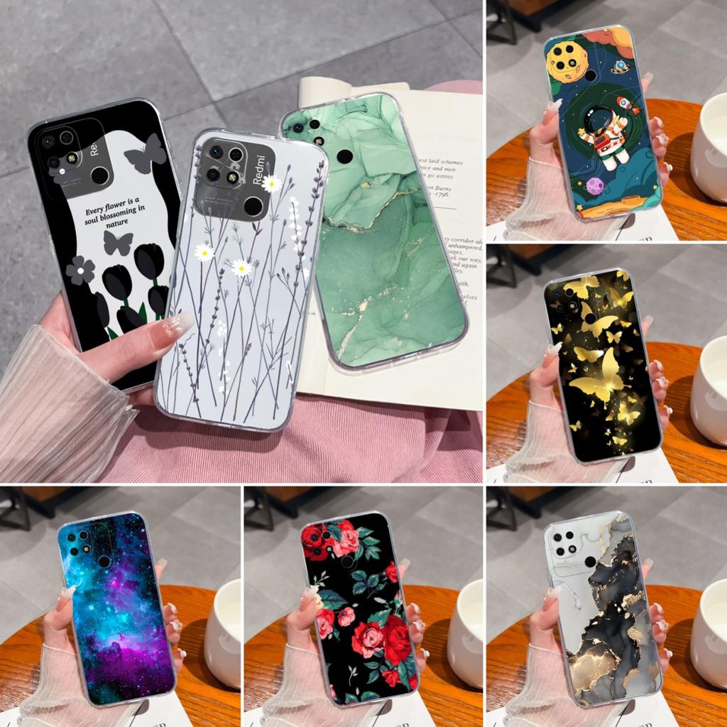 Covers For Redmi 10C Case Stylish Fun Soft Transparent Slim Silicone Anti Drop Phone Shell For Xiaomi Redmi 10 C Bumper Fundas