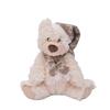 High Quality Christmas White Bear Wearing Hat Scarf Festive Stuffed Toy Christmas Gift Decoration  Teddy Bear Gift