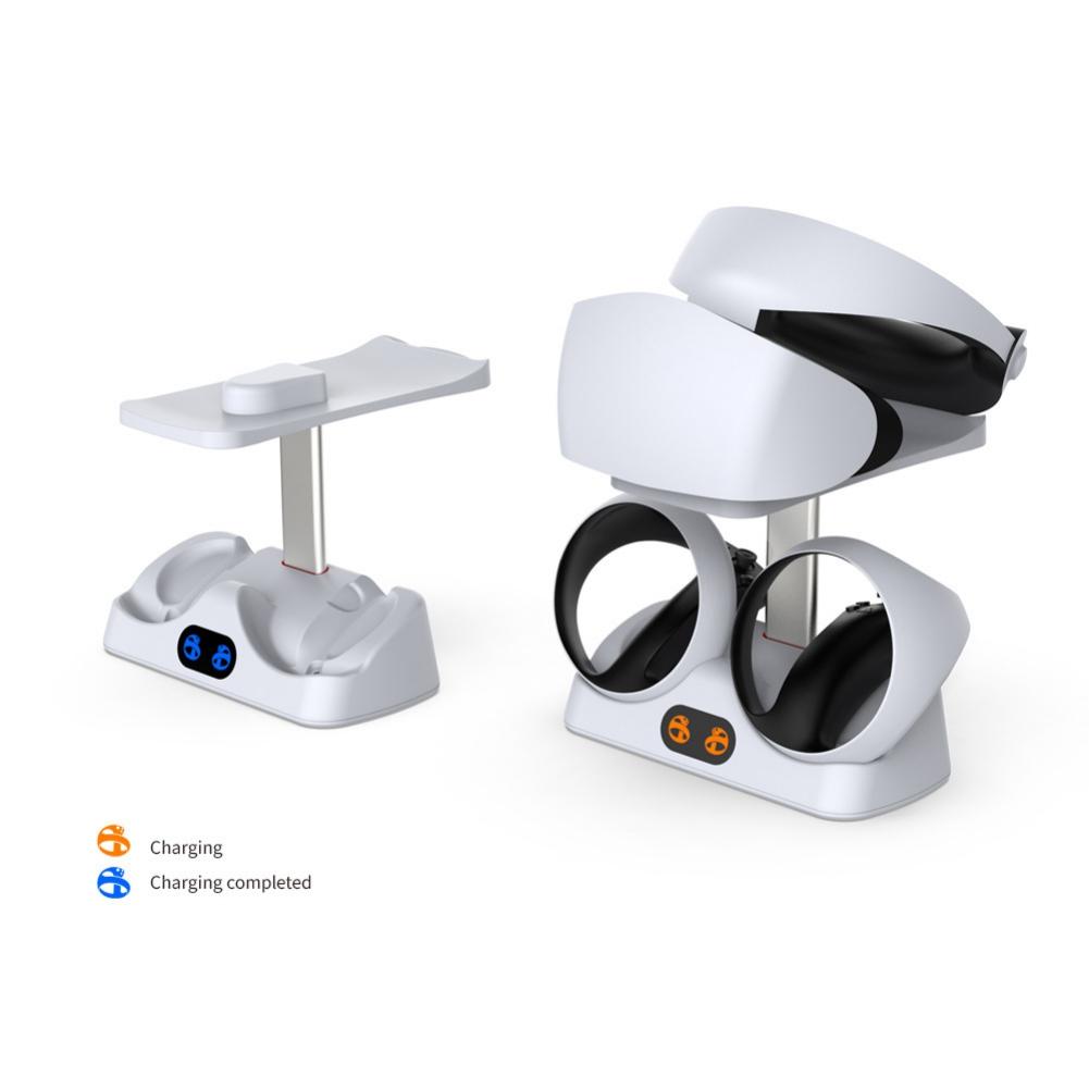 Зарядная станция VR Зарядная док-станция Светодиодная зарядная база для контроллера PS VR2