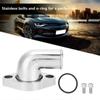 90° Swivel Polished Water Neck Thermostat Housing For SBC CBC Chevy 327 350 396 454